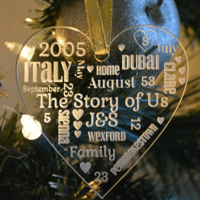 The Story of Us Christmas Ornament